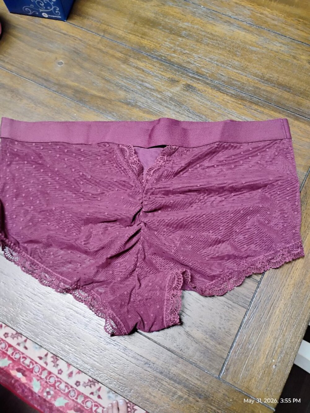 Torrid Curve Hipster Panties – Size 2 – Burgundy Lace & Mesh